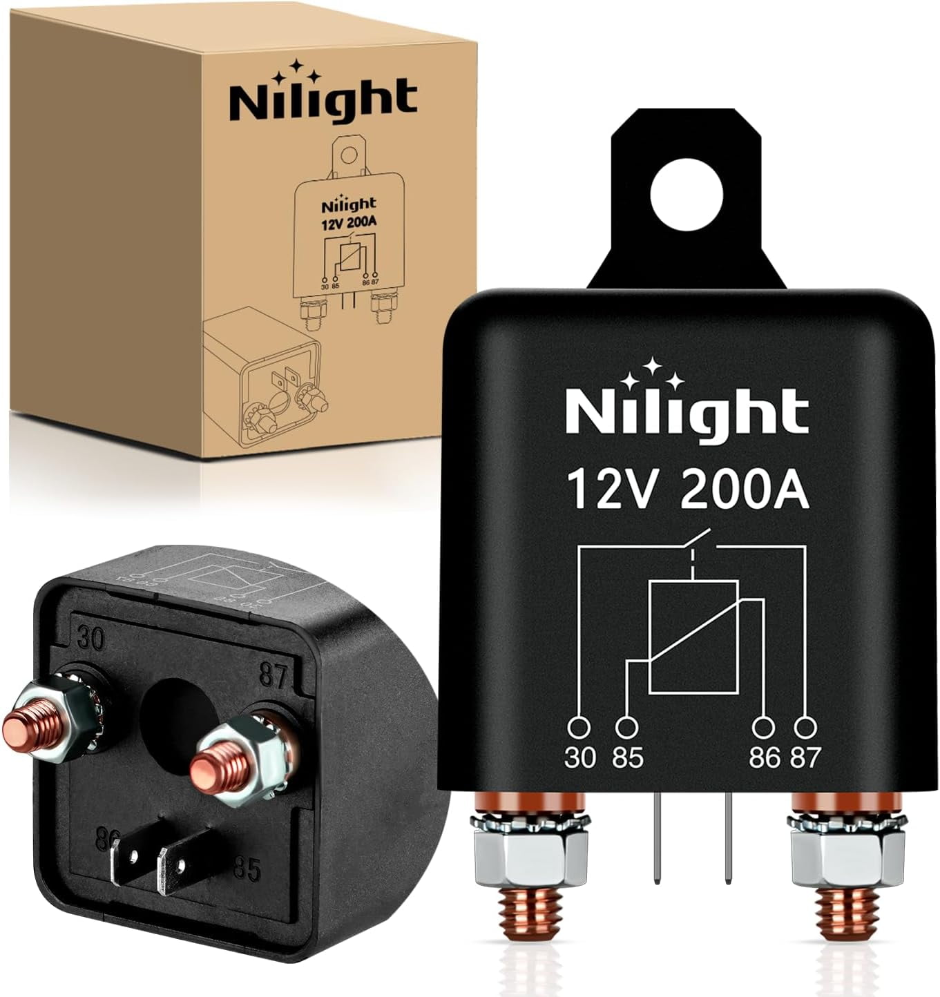 Nilight Sdoppiatore per Accendisigari dell'Auto, a 2 Vie, da 1 Porta per Accendisigari dell'Auto a 2 Porte di Alimentazione e Ricarica Cc, con Fusibile in Linea da 15 A