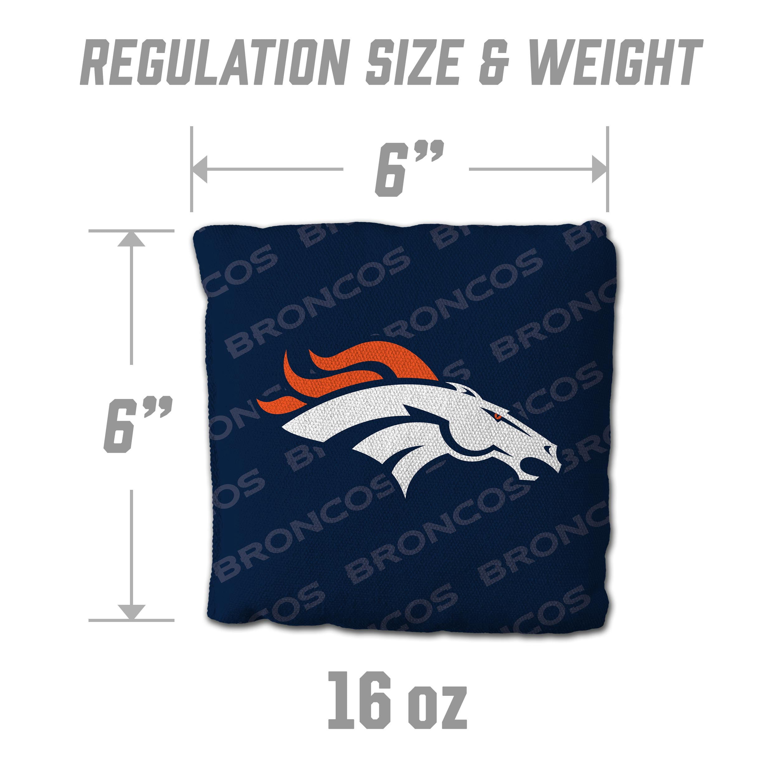 NFL Denver Broncos Cornhole Bags - 4PK - Blue