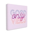 thumbnail image 3 of Stupell Industries Good Vibes Only Retro Text Graphic Art Gallery Wrapped Canvas Print Wall Art, Design by Lil' Rue, 3 of 7