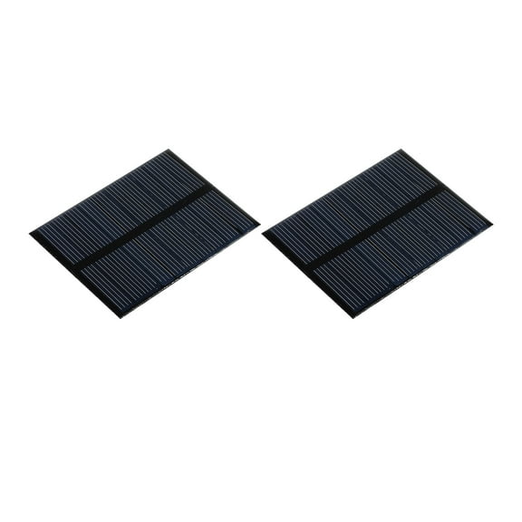 Uxcell Mini Solar Panel Cell 5.5V 90mA 0.495W 70mm x 55mm for DIY Project Pack of 2