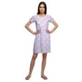 thumbnail image 2 of Moomaya Cotton Lace Neckline Sleepwear For Women Button Placket Nightdress, 2 of 5