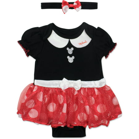 Disney Minnie Mouse Baby Girls' Costume Tutu Dress Bodysuit