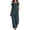 Navy, variant on Jane Wardrobe Women Bohemian Linen Feel 2 Piece Outfit, Round Neck Cap Sleeve Button Asymmetrical Top & Loose Wide Leg Pants Vacation Set Plus Size Friendly True To Size