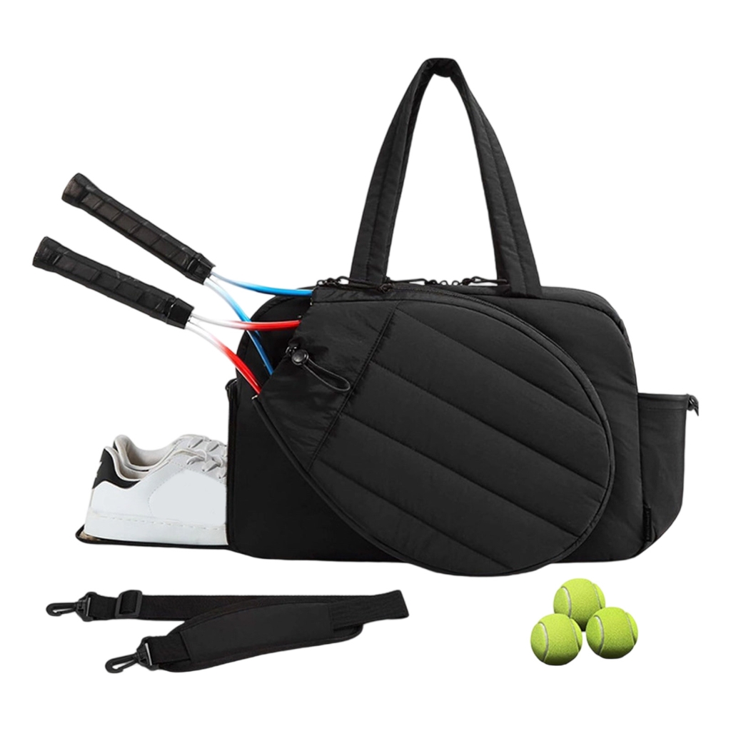 Tennis Backpack For Women Men Lightweight Design With 2 Racket Compartments, Adjustable Straps & Shoe Storage