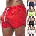 thumbnail image 5 of zeranth Men Shorts Super Soft Wear Resistant Polyester Summer Beach Shorts Swim Trunks for Male, 5 of 7
