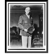 Historic Framed Print, [General George C. Marshall, three-quarter length portrait, standing, facing front, in office at the Pentagon], 17-7/8" x 21-7/8"