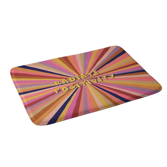 Society6 Alisa Galitsyna Radiate Positivity Bath Mat 34" x 21"