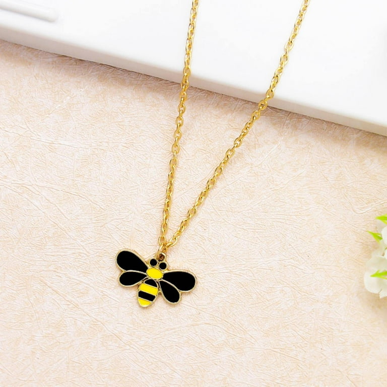 Honey Bee Choker Necklace Fashion Jewelry Accessories Gift for Women