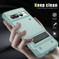 thumbnail image 5 of SaniMore for Google Pixel 7 Pro Case, Military Grade Shockproof Cover Heavy Duty Hybrid Soft TPU+Hard PC Case Non-Slip Gripping Case with Hidden Kickstand fits for Google Pixel 7 Pro, Mint, 5 of 8