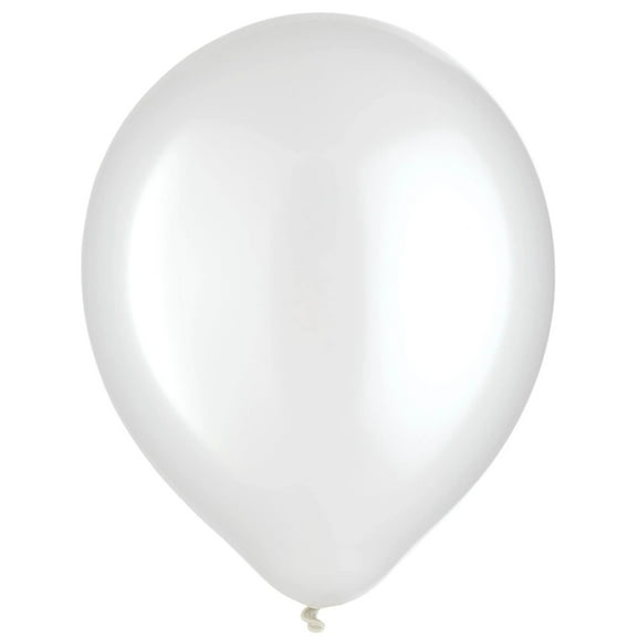 Amscan White Pearlized 12in Latex Balloons 72ct