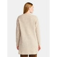 thumbnail image 3 of Time and Tru Women’s and Women’s Plus Super Soft Longline Cardigan Sweater, Lightweight, Size XS-4X, 3 of 5