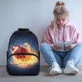 thumbnail image 2 of Yuyamidu Rugby Book Bag for Middle Elementary School Lightweight Bookbag Large Capacity Backpack for Kids Boys Girls 6-8/8-10, 2 of 7
