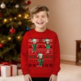 thumbnail image 2 of Christmas Sweaters Print Family Matching Hoodies Casual Loose Fit Comfortable Pullover Sweatshirts For Parents And Kids Holiday Outfits Ugly Christmas Sweaters, 2 of 5