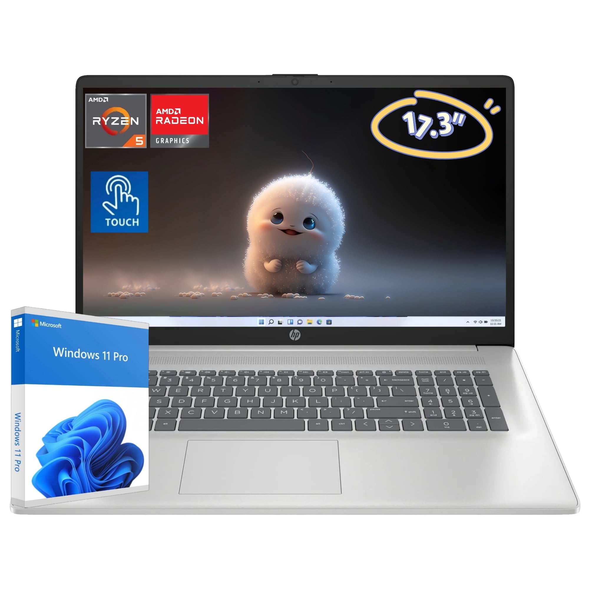 HP 14-dk HD Everyday Value Laptop (AMD Ryzen 3 3250U 2-Core, 32GB