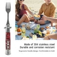thumbnail image 3 of Fourche de Camping Pliante Portable Outil Multifonctionnel pour Randonnée Camping Design Ergonomique avec Poignée à un Bouton, 3 of 8