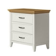thumbnail image 6 of Better Homes & Gardens Canton 3-Drawer Nightstand, Textured White and Light Honey, 6 of 9