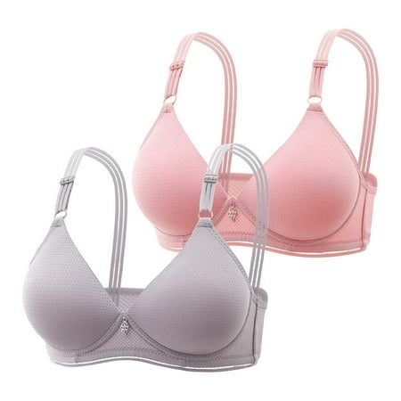Clearance DondPO Womens Bras Women Sexy Lace Back Shaping Cup Adjustable Shoulder Strap Large Size Underwire Bra Seamless Bra Sleep Bras for Women Gold C