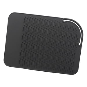 Hair Straightener Heat-resistant Mat Anti Heat for Flat /Curling Irons Black