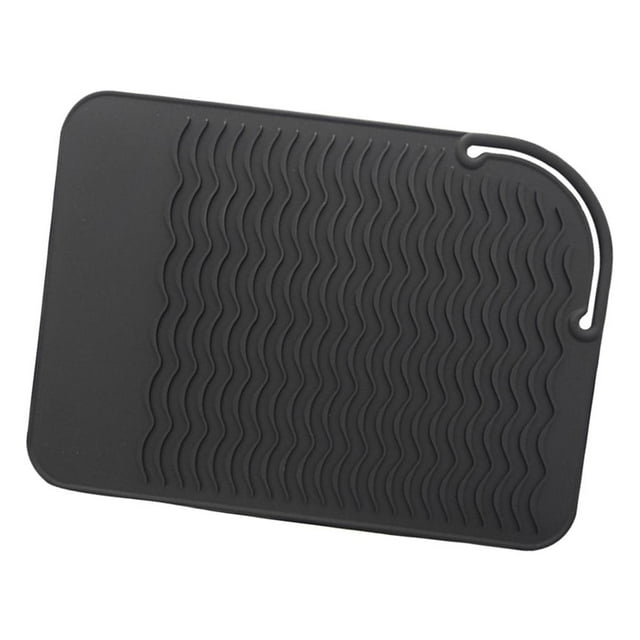 TISHITA Grand Tapis Chauffant pour Fers à Friser / à Friser Noir