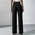 thumbnail image 5 of Lenpel Women's Wide Leg Dress Pants High Waisted Business Casual Work Office Trousers Loose Suit Pants with Pockets, 5 of 5