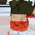 thumbnail image 6 of Brglopf Womens Long Sleeve Sweatshirts Zip Up Hoodie Jacket Lightweight Drawstring Color Block Sweatshirt Fall Clothes with Pockets, 6 of 8