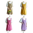 thumbnail image 3 of Guardoinrt Unisex Work Apron Stylish Wear Resistant And Durable Cross Back Apron With Pockets Baking Aprons Yellow, 3 of 6