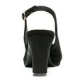 thumbnail image 2 of BURUDANI Women’s Sexy High Chunky Heels Peep Toe Platform Block Slingback Dress Pumps Shoes, 2 of 5