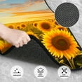 thumbnail image 3 of Kdxio Beautiful Golden Sunflower Field Print Car Floor Mats Universal SUV Front Rear Floor Foot Mats 4-Piece Full Set with Non-Slip Rubber Backing Car Accessories for Most Cars, 3 of 7