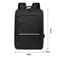thumbnail image 5 of Mochila para computadora portátil de Viaje, Mochila para computadora portátil con Puerto de Carga USB, Bolsa para computadora Resistente a la Universidad,Black, 5 of 7