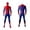 Red, variant on Full Body Superhero Suit with Mask Set, Adult Spider Manlike Cosplay Costume Jumpsuit, Premium 3D Graphic Printed Spandex Zentai Bodysuit Outfit Halloween Costume Attire for Men, Red, 140