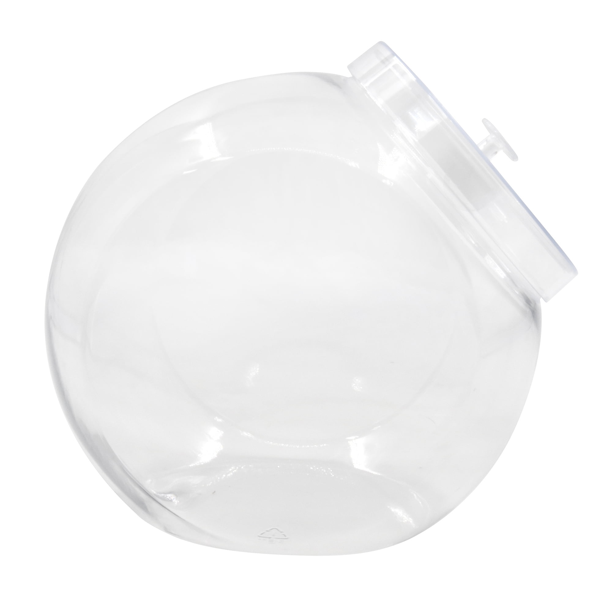 Caterer's Corner Clear Plastic Candy Jars with Lids, 80 oz. ( Large )