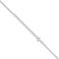 thumbnail image 3 of Finest Gold Sterling Silver 1.1 mm Box Chain with 2 in. Extension, 3 of 4