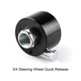 thumbnail image 3 of Universal Car 3 Hole Steering Wheel Quick Release Hub Adapter Snap AluminumBlack, 3 of 4