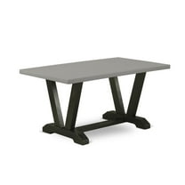 East West Furniture ast West Furniture V-Style Modern Kitchen Rectangle Dining Table Top with Stylish Legs, 36x60 Inch, VT696