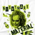 thumbnail image 2 of Beetlejuice Beetlejuice Nightmare Material Women's Boxy Cropped T-Shirt Casual Graphic Tee, 2 of 4