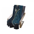 thumbnail image 4 of Floral Soft Flannel Fleece Throw Blanket, Classic Ornamental Swirled Flower Beauty with Curved Petals Design, Cozy Plush for Indoor and Outdoor Use, 50" x 60", Petrol Blue Dark Blue, by Ambesonne, 4 of 6