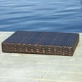 thumbnail image 3 of Salem Pe Wicker Snack Table,Brown Multi Rattan Garden Outdoor Patio Patio Seating, 3 of 10