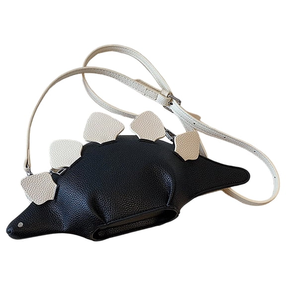 gcong Stylish Dinosaur Messenger Bag 3D Animal Shape Crossbody Phone Purse with Detachable Chain Strap