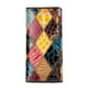 thumbnail image 5 of Sonducket Cartera de mujer de cuero de lujo empalmado monedero colorido bolsillo de estilo japonés con cremallera de gran capacidad bolso Patente/Rombo 2piezas, 5 of 6