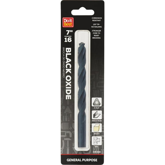 Do it 7/16 In. Black Oxide Drill Bit  325571DB