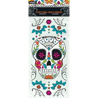 Unique Industries Assorted Colors Halloween Party Bags, 20 Count