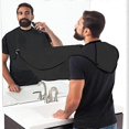 thumbnail image 2 of Black apron for shaving and beard barber cape Black Collects be, 2 of 4