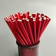 thumbnail image 1 of LPSSTORE Paille en Papier Jetable Colorée Décoration de Fête Paille à Jus Boisson Lait Thé 25 Pcs, 1 of 2
