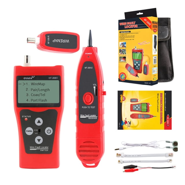 NOYAFA Network Cable Tester,With 1 Remote Cable Tester Wire With 1 Rj45 Wire With Lcd Network Line Line Tester 1 Remote Adapter Line Tester Rj11 Tester Rj11 Rj45 Tester Precision Line Dsfen Mewmewcat