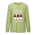thumbnail image 3 of Hauts pour Femmes Manches Longues Col Rond Impression de Noël Récréatif Hauts Manches Longues Hauts de Noël pour Femmes Manches Longues Hauts Décontractés, 3 of 5