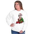 thumbnail image 4 of Cute Betty Boop Christmas Present Women Plus Size Sweatshirt Brisco Brands 2X, 4 of 5