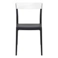 thumbnail image 3 of Compamia Flash Patio Dining Chair in Black Transparent Clear, 3 of 8