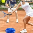 thumbnail image 6 of Tennis Trainer Rebound Ball,Bounce Back Tennis Ball,Tennis Practice Rebounder with Long Elastic Rope,Portable Tennis Self Training Device,Solo Tennis Practice Reaction Equipment Kit for Beginners, 6 of 7
