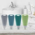thumbnail image 1 of Juego de Botellas de viaje de silicona Yinane Accesorios recargables 90 ml 4 piezas, 1 of 8