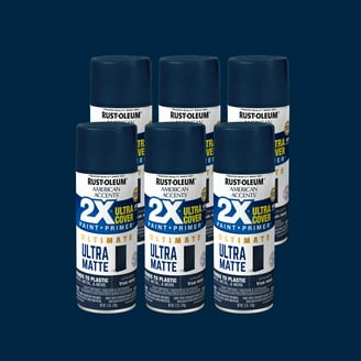 6 Pack, Ink Blue Rust-Oleum American Accents 2X Ultra Cover Satin